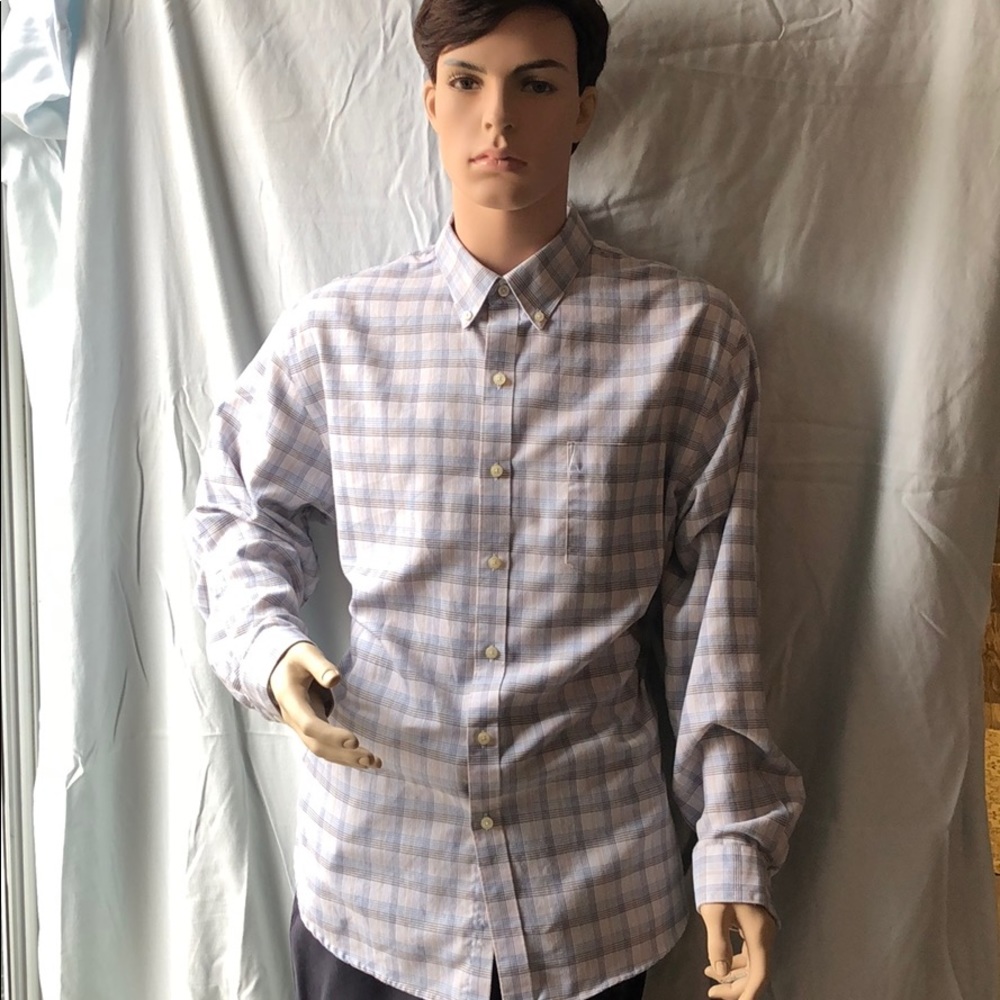 VanHeusen classic fit 17-17 1/2 plaid button down